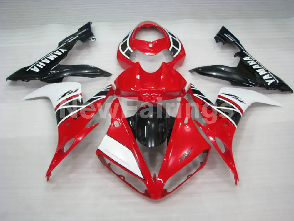 Red Black White Factory Style - YZF-R1 04-06 Fairing Kit