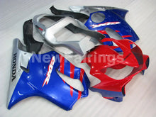 Carica l&#39;immagine nel visualizzatore di Gallery, Red and Blue Silver Factory Style - CBR600 F4i 01-03 Fairing