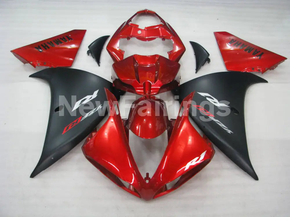 Red Matte Black Factory Style - YZF-R1 09-11 Fairing Kit