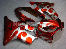 Carica l&#39;immagine nel visualizzatore di Gallery, Red and Silver Flame - CBR600 F4i 04-06 Fairing Kit -