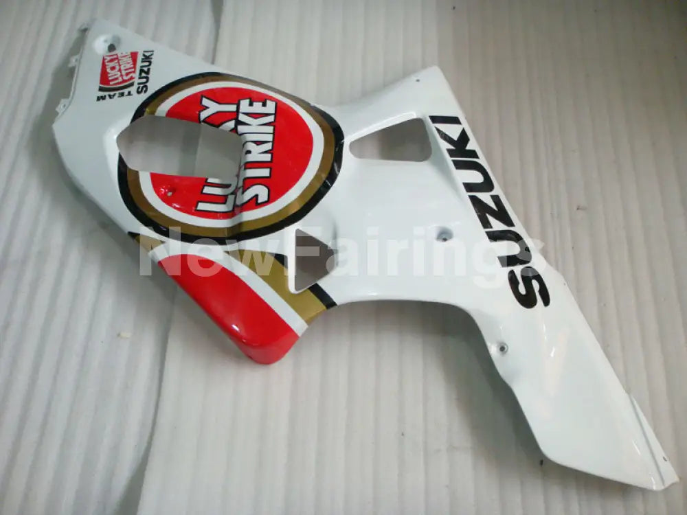 Red and White Lucky Strike - GSX-R750 00-03 Fairing Kit