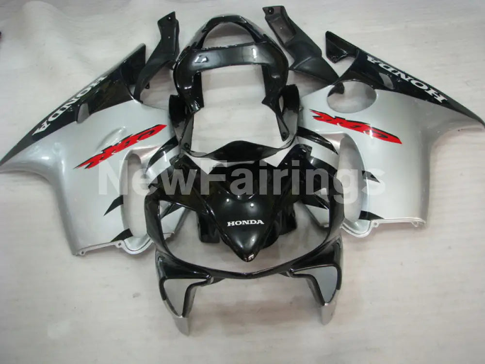 Silver Black Factory Style - CBR600 F4i 01-03 Fairing Kit -