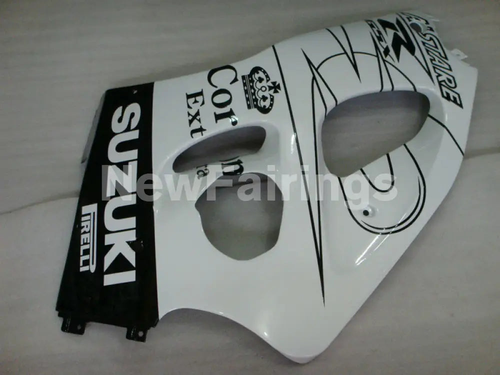 White and Black Corona - GSX-R600 96-00 Fairing Kit -