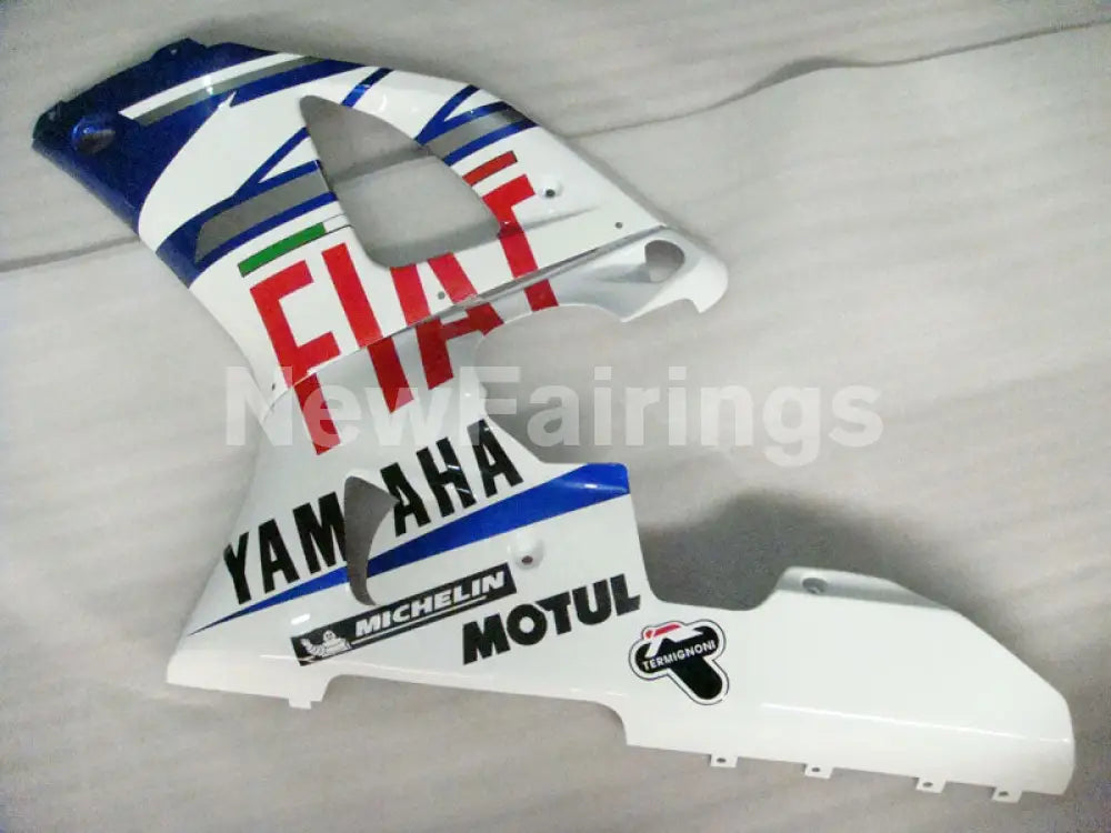 White and Blue FIAT - YZF-R1 00-01 Fairing Kit - Vehicles &