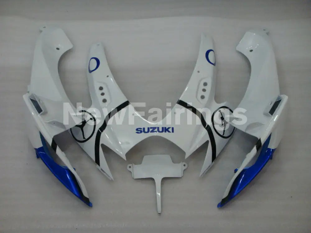 White and Blue Jordan - GSX-R600 06-07 Fairing Kit -