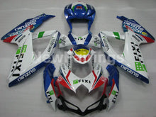 Carica l&#39;immagine nel visualizzatore di Gallery, White and Blue Red MOTOREX - GSX-R750 08-10 Fairing Kit