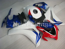 Carica l&#39;immagine nel visualizzatore di Gallery, White and Blue Red No decals - CBR1000RR 08-11 Fairing Kit -