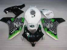 Carica l&#39;immagine nel visualizzatore di Gallery, White and Green Black Motorcycle - CBR1000RR 08-11 Fairing