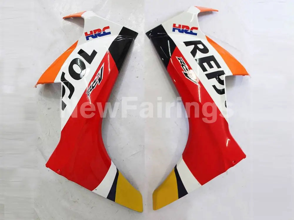 White and Orange Red Repsol - CBR1000RR 17-23 Fairing Kit -