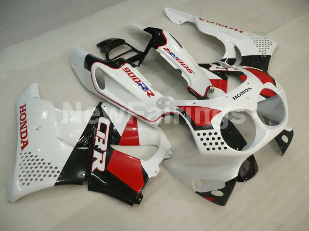 White and Red Black Factory Style - CBR 900 RR 92-93 Fairing