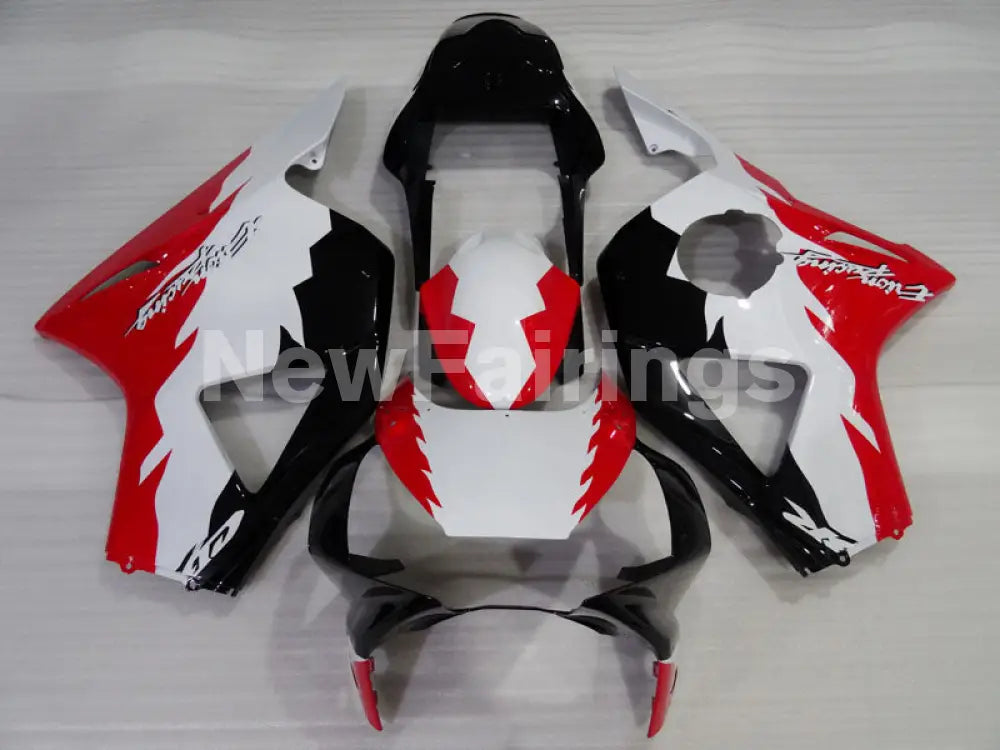 White and Red Black Factory Style - CBR 954 RR 02-03 Fairing