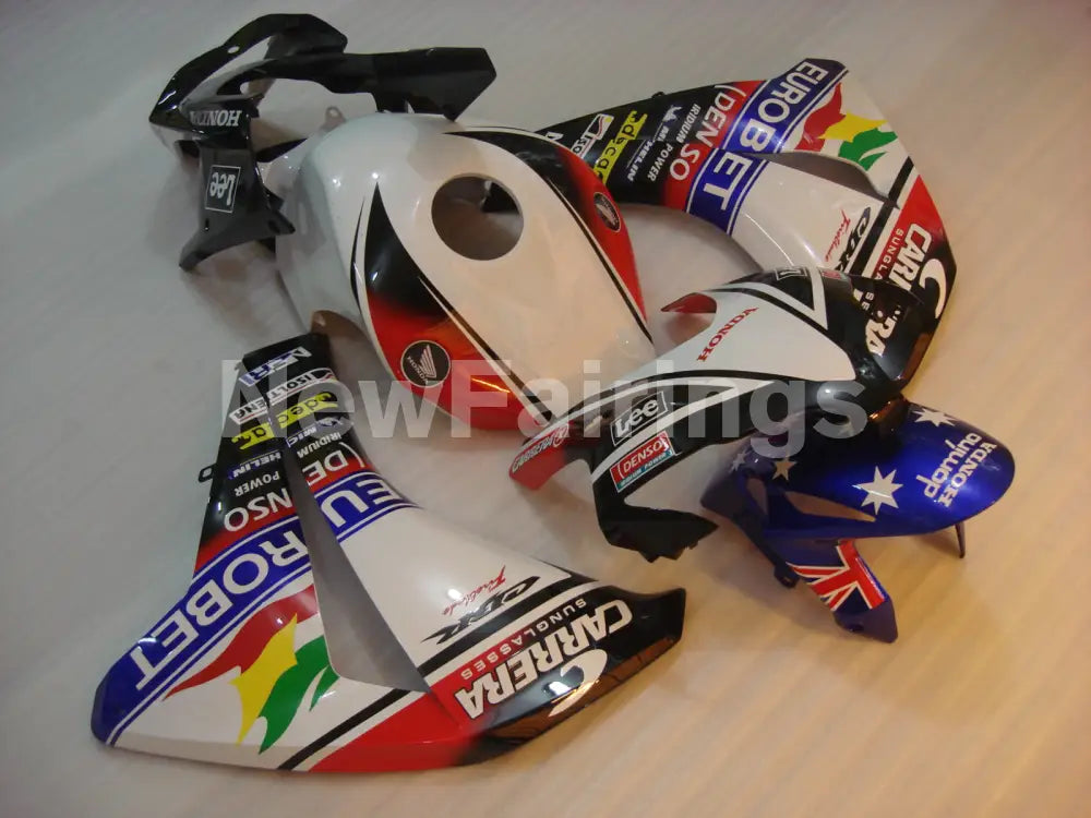 White and Red Black Lee - CBR1000RR 08-11 Fairing Kit -