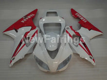 Carica l&#39;immagine nel visualizzatore di Gallery, White and Red Factory Style - YZF-R1 98-99 Fairing Kit