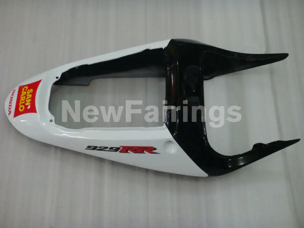 White and Red Green Castrol - CBR 929 RR 00-01 Fairing Kit -