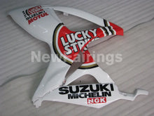 Carica l&#39;immagine nel visualizzatore di Gallery, White and Red Lucky Strike - GSX-R750 06-07 Fairing Kit