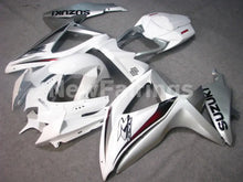 Carica l&#39;immagine nel visualizzatore di Gallery, White and Silver Factory Style - GSX-R600 08-10 Fairing Kit