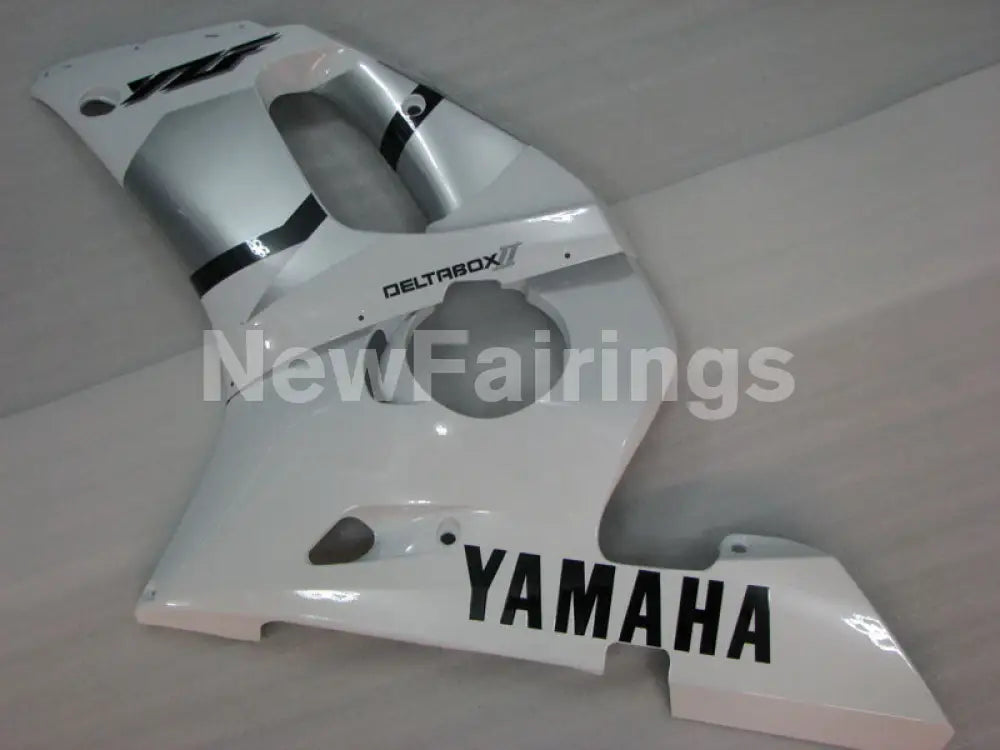 White and Silver Factory Style - YZF-R6 98-02 Fairing Kit Vehicles & Parts > Vehicle Parts & Accessories > Motor