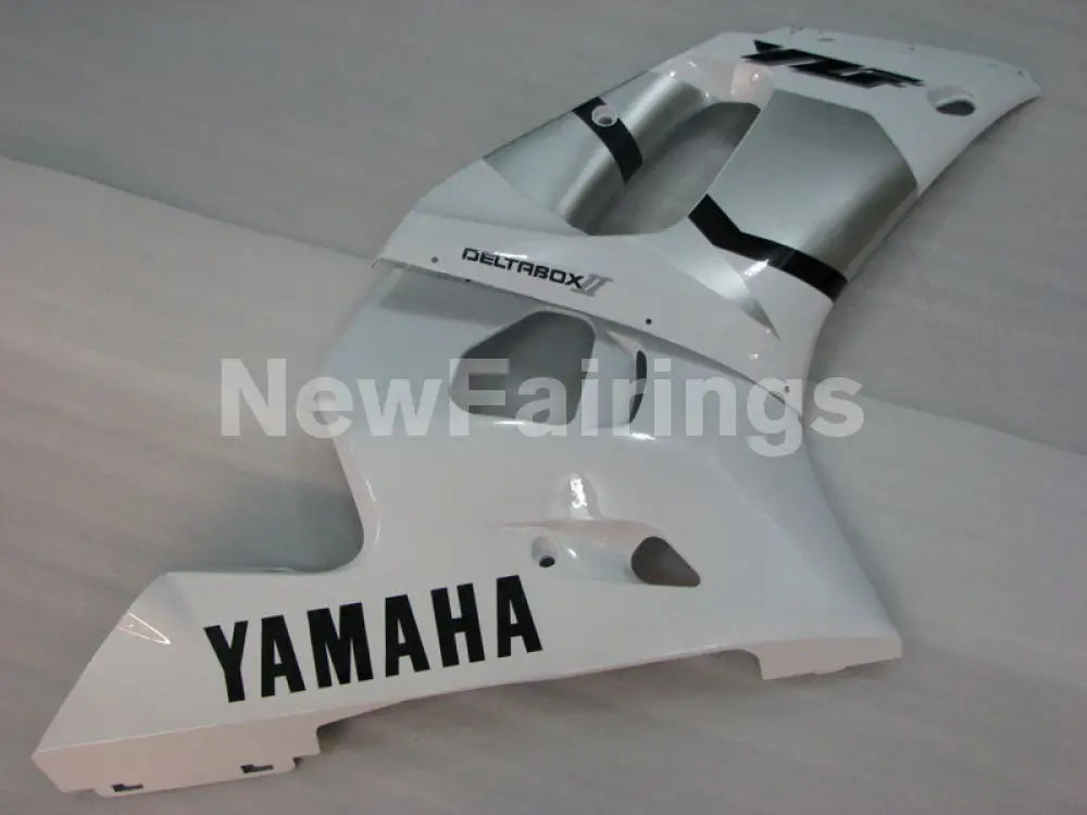 White and Silver Factory Style - YZF-R6 98-02 Fairing Kit Vehicles & Parts > Vehicle Parts & Accessories > Motor