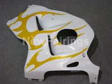 Carica l&#39;immagine nel visualizzatore di Gallery, White and Yellow Flame - GSX1300R Hayabusa 08-20 Fairing