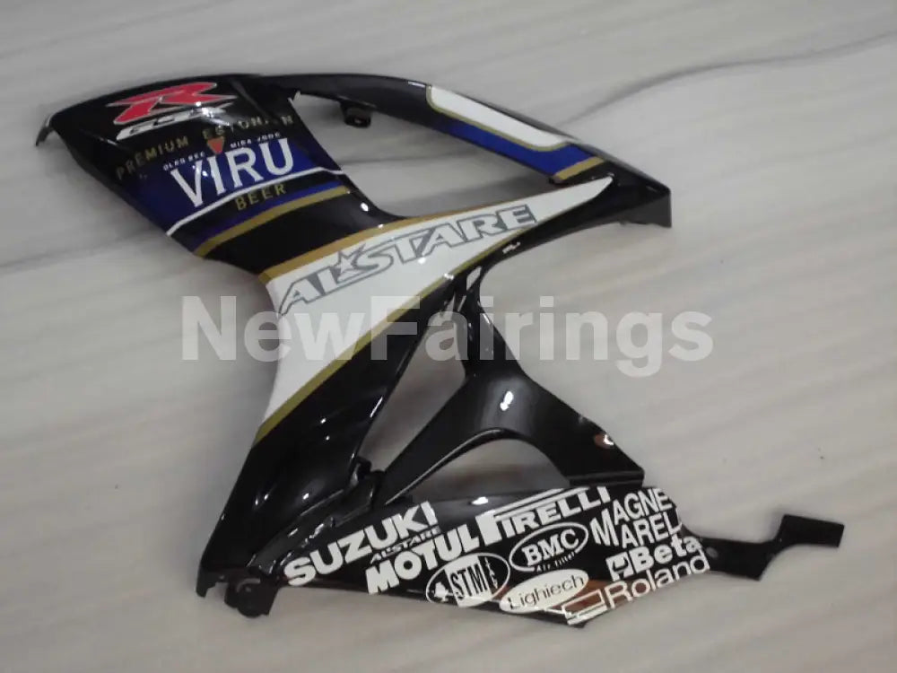 White and Black Blue Dark Dog - GSX-R750 06-07 Fairing Kit