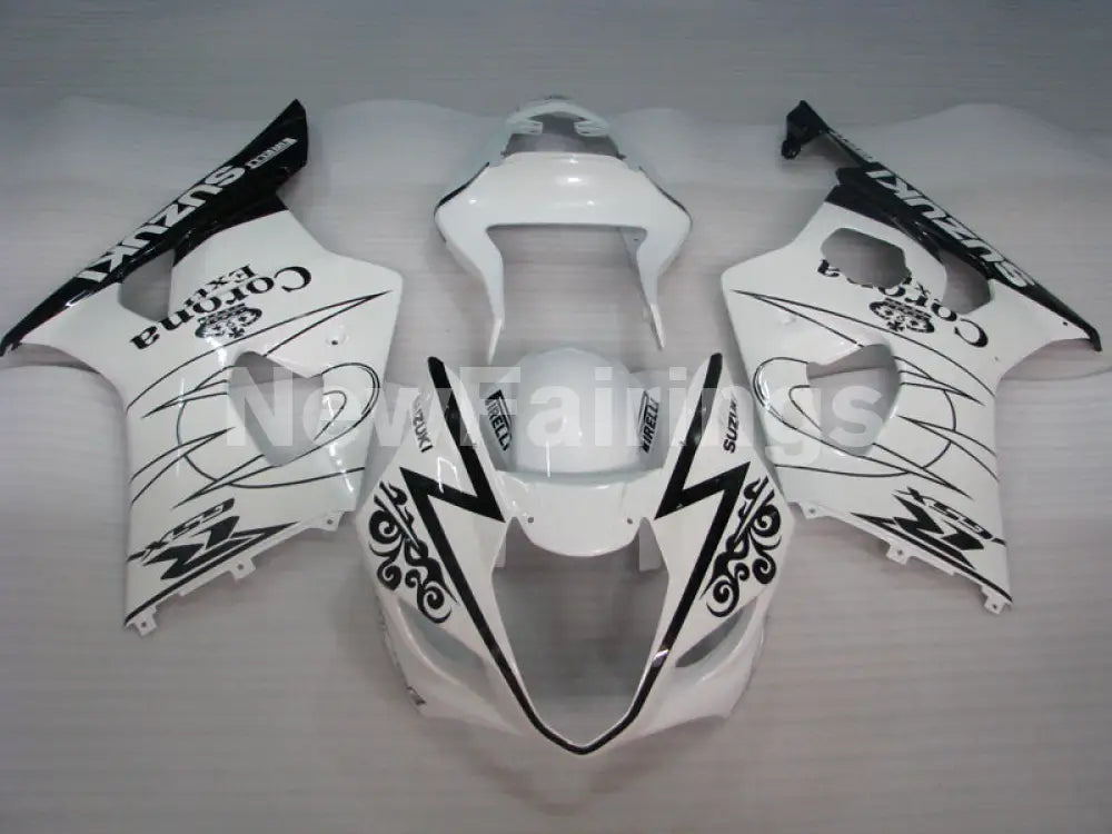 White Black Corona - GSX - R1000 03 - 04 Fairing Kit