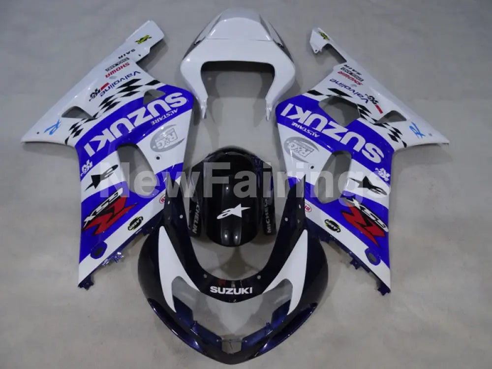 White and Blue Black MOTUL - GSX-R750 00-03 Fairing Kit