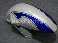 Carica l&#39;immagine nel visualizzatore di Gallery, White and Blue Flame - GSX1300R Hayabusa 08-20 Fairing Kit