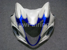 Carica l&#39;immagine nel visualizzatore di Gallery, White and Blue Flame - GSX1300R Hayabusa 08-20 Fairing Kit