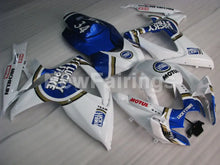 Carica l&#39;immagine nel visualizzatore di Gallery, White and Blue Lucky Strike - GSX-R600 06-07 Fairing Kit -