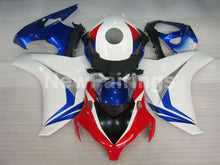 Carica l&#39;immagine nel visualizzatore di Gallery, White and Blue Red No decals - CBR1000RR 08-11 Fairing Kit -