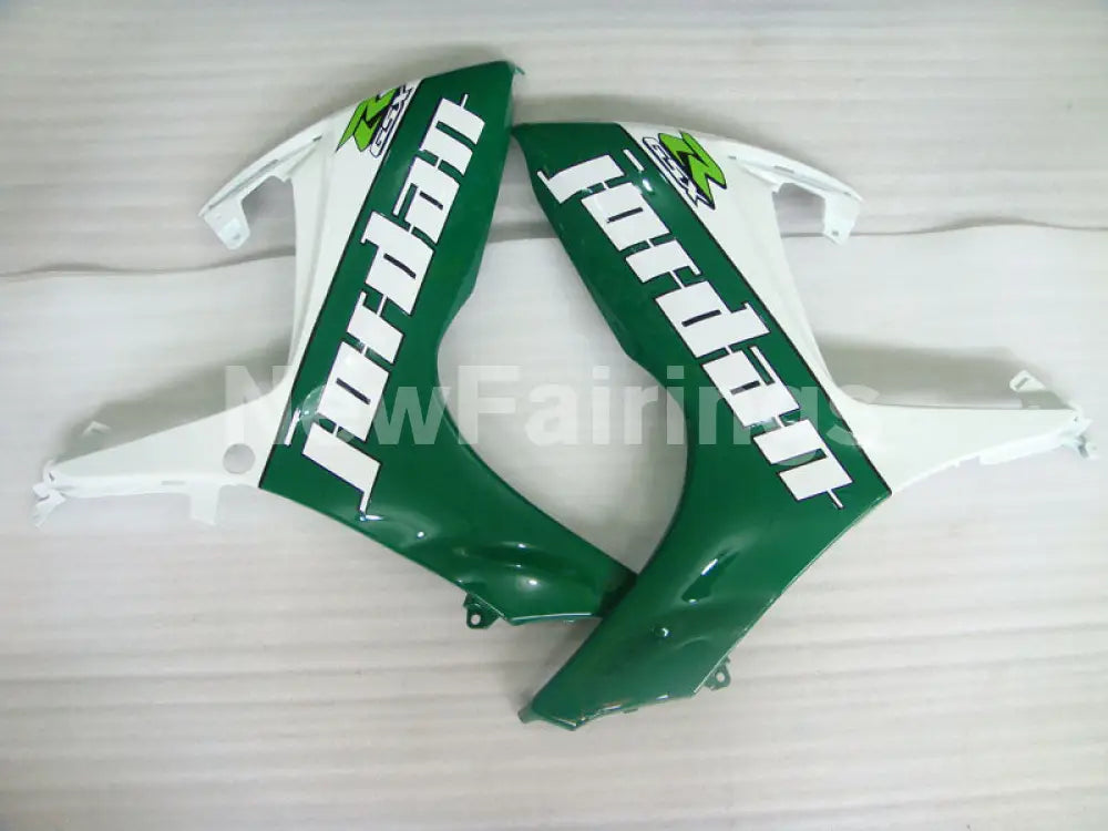 White and Green Jordan - GSX-R750 06-07 Fairing Kit