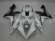 Carica l&#39;immagine nel visualizzatore di Gallery, White Matte Black Factory Style - YZF-R1 04-06 Fairing Kit