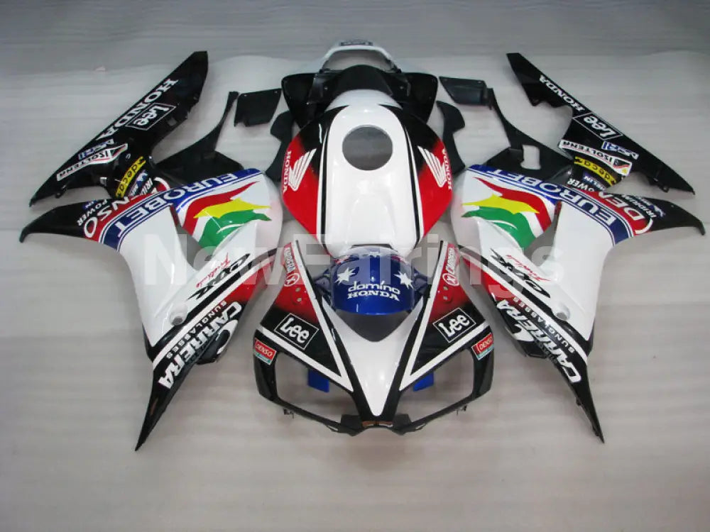 White and Red Black Lee - CBR1000RR 06-07 Fairing Kit -