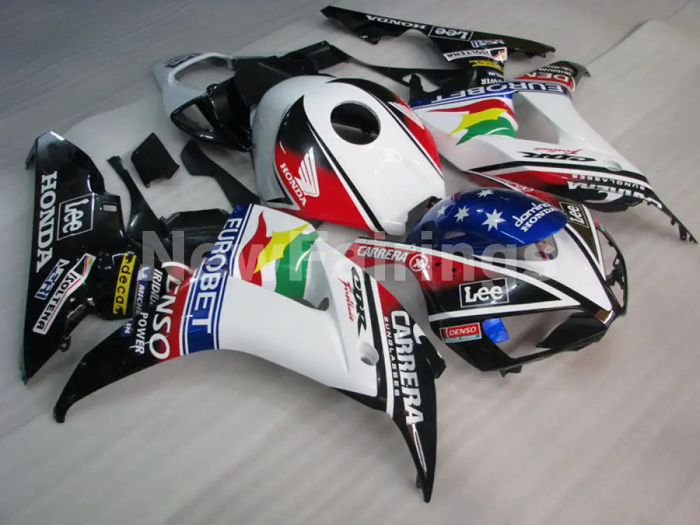 White and Red Black Lee - CBR1000RR 06-07 Fairing Kit -