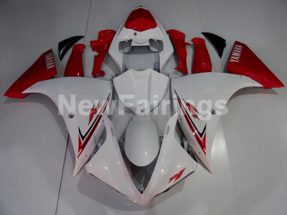 White Red Factory Style - YZF-R1 12-14 Fairing Kit