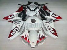 Carica l&#39;immagine nel visualizzatore di Gallery, White Red Flame - YZF-R1 07-08 Fairing Kit - Vehicles &amp;