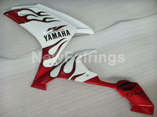 Carica l&#39;immagine nel visualizzatore di Gallery, White Red Flame - YZF-R1 07-08 Fairing Kit - Vehicles &amp;