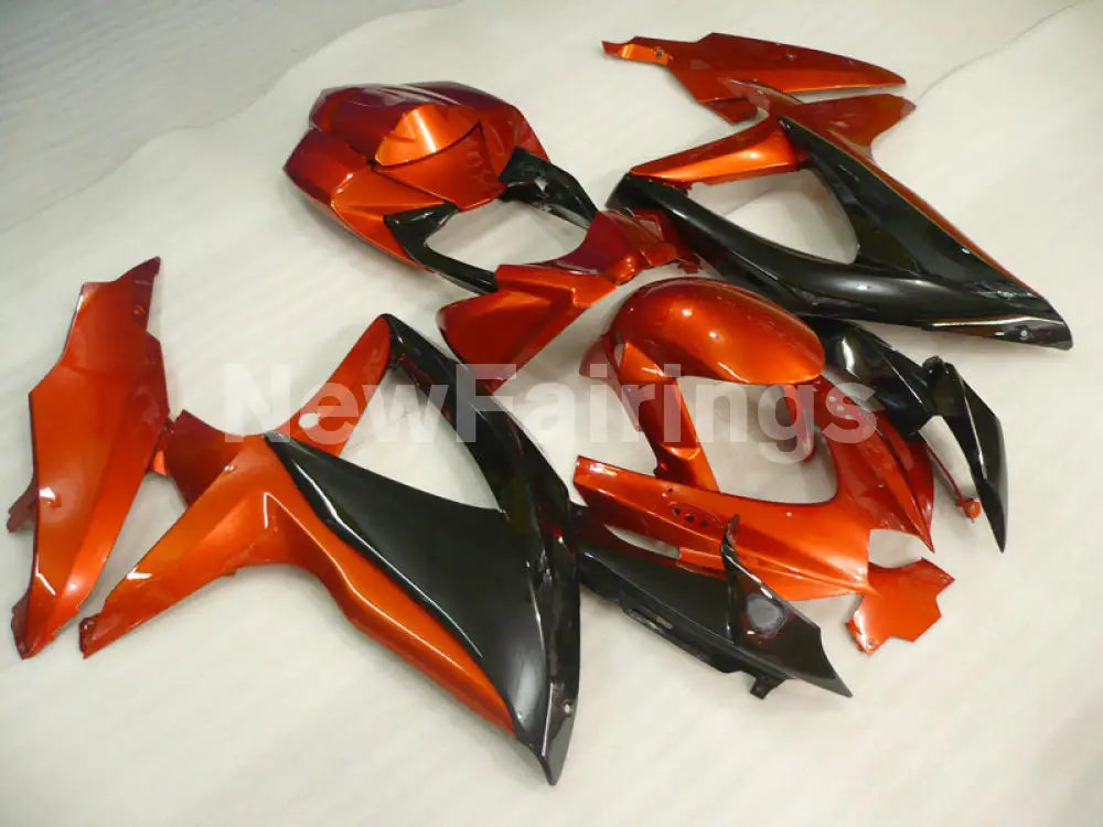 Wine Red and Black No decals - GSX-R750 08-10 Fairing Kit