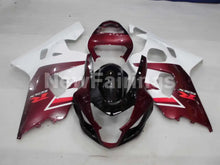 Carica l&#39;immagine nel visualizzatore di Gallery, Wine Red and White Factory Style - GSX-R750 04-05 Fairing