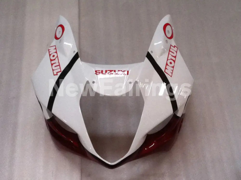 Wine Red and White Jordan - GSX - R1000 03 - 04 Fairing Kit