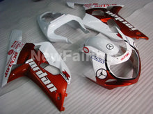 Carica l&#39;immagine nel visualizzatore di Gallery, Wine Red and White Jordan - GSX-R600 01-03 Fairing Kit -