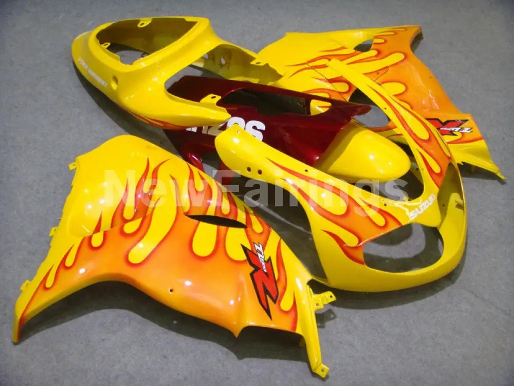 Yellow and Red Flame - TL1000R 98-03 Fairing Kit - Vehicles