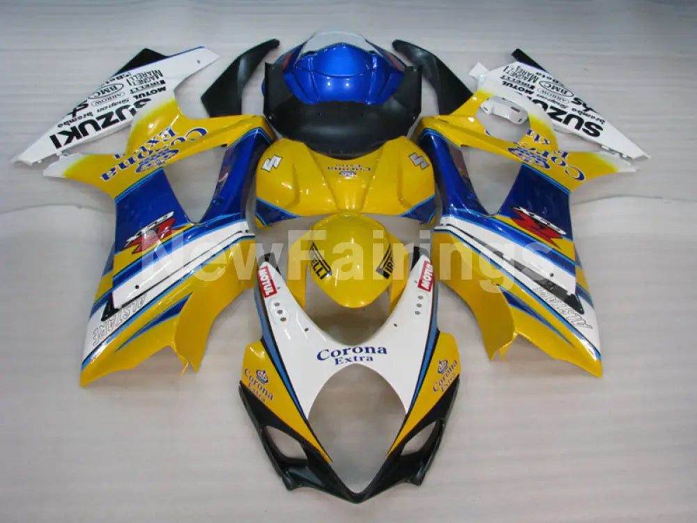 Yellow Blue Corona - GSX - R1000 07 - 08 Fairing Kit