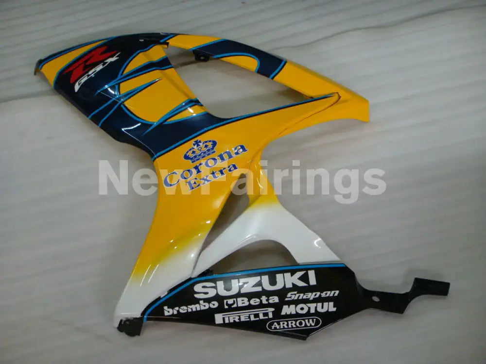 Yellow Blue and White Corona - GSX-R600 06-07 Fairing Kit -