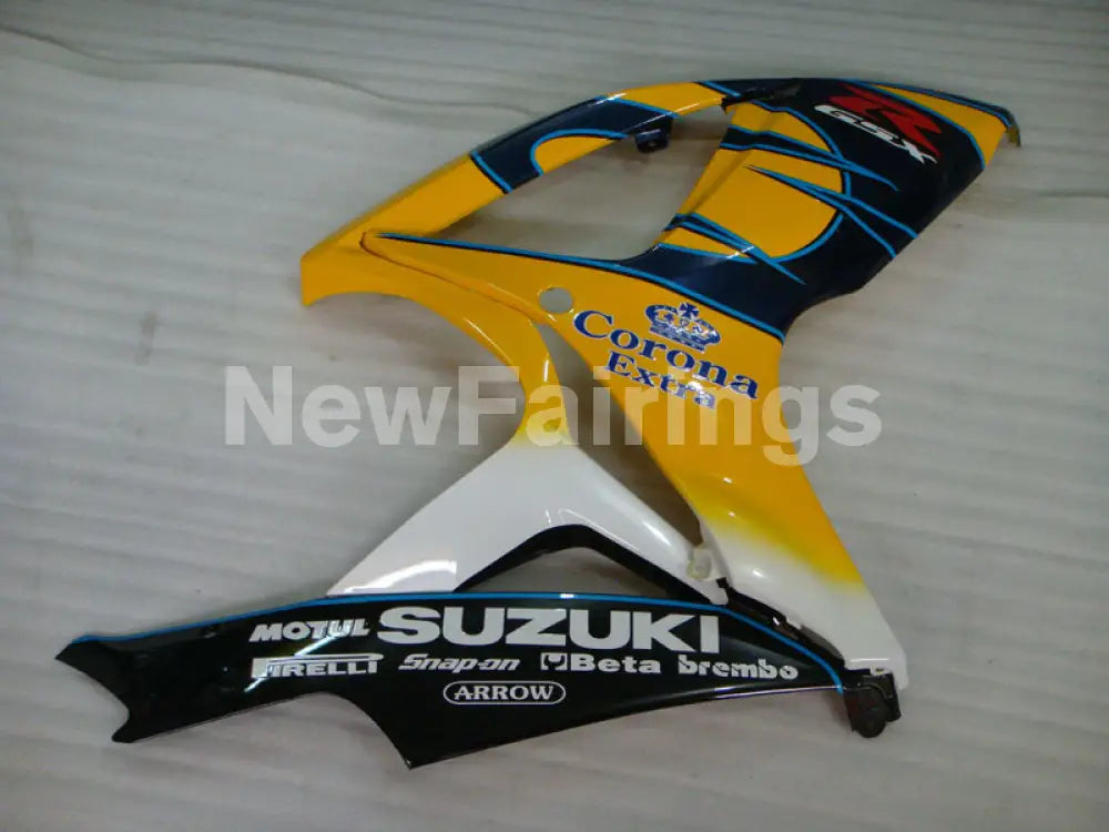 Yellow Blue and White Corona - GSX-R600 06-07 Fairing Kit -